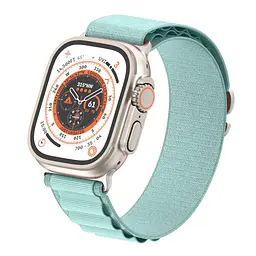 Ремінець для Apple Watch 42 (Series 11-10)/41/40/38, блакитний, Alpine Loop Alpina Band, тканинний поліестеровий ремінець для смарт-годин, дихаючий, для активного відпочинку та спорту, ArmorStandart (ARM81048) - мініатюра 4