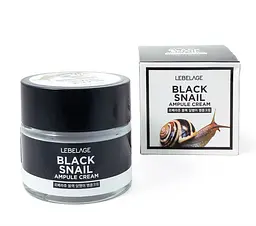 Крем LEBELAGE для обличчя Ampule Cream Black Snail 70 мл