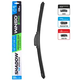 Безкаркасна щітка Winso Pro Shadow 17/430 мм (117430) - мініатюра 2