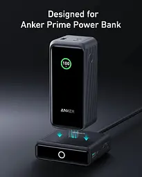 Мережевий зарядний пристрій Anker Prime 100W, 2xUSB-C, 1xUSB-A, Pogo pin Black (A1902311) - мініатюра 2