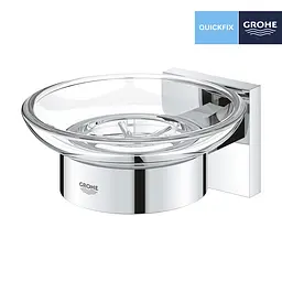 Мильниця з тримачем Grohe QuickFix Start Cube 41096000, Хром - мініатюра 3