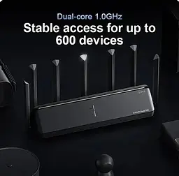 Роутер Wi-Fi 7 Xiaomi BE7000 RC06 DVB4359CN 7000 mbit/s + перехідник - мініатюра 8