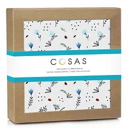 Пелюшкі муслінові Cosas Blue Wildflowers 110х150 см (MuslinDiapers_BushLightBlue_110x150) - мініатюра 2