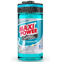 Засіб для ручного миття посуду Maxi Power Nanomatic 1 л (4820204703400)
