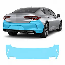 Антигравійна захисна бронеплівка за лекалами для Acura TLX II 2021 - задній бампер