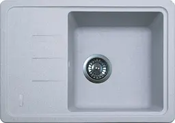 Кухонна мийка Adamant SLIM світло-сіра 615x430x200 мм, з крилом 61,5 см - мініатюра 1