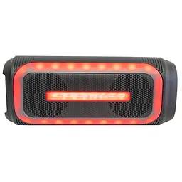 Bluetooth колонка RGB чорна акумуляторна, музична бездротова колонка E4107 BT WSJAR E-4107 - мініатюра 4