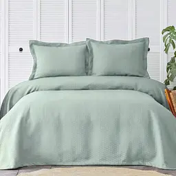 Покривало з наволочкою Karaca Home - Charm bold mavi блакитний 160x240 полуторний