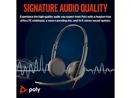 Навушники з мікрофоном POLY BlackWire C3225 USB-A HS Stereo (80S11AA) - мініатюра 3