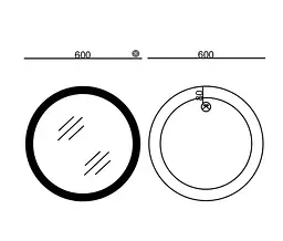 Дзеркало Mixxus Plain MC10-60 (годинник, LED-підсвічування, антизапотівання) (MI6013) - мініатюра 11