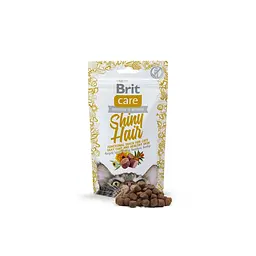 Ласощі для котів Brit Care Functional Snack Shiny Hair для шкіри та шерсті 50 г - мініатюра 3