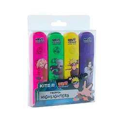 Набір маркерів Kite Highlighter Naruto, набір з 4-х кольорів (NR24-444) - мініатюра 4