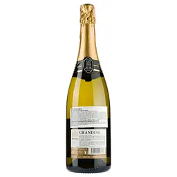 Ігристе вино Les Grands Chais de France Grandial, Blanc de Blancs, біле, напівсухе, 11%, 0,75 л - мініатюра 2