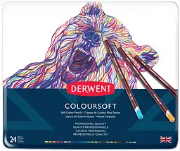 Кольорові олівці Coloursoft 24 кол. Derwent (5028252188937)