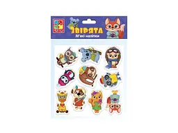 Набір для творчості VLADI TOYS м 'які наліпки Звірята VT4210-10 (укр.)