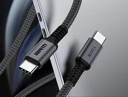 Кабель ArmorStandart PD 100W Aluminum Alloy 1m Black-Grey (ARM69370) - мініатюра 2