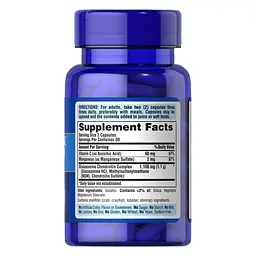 Препарат для суглобів і зв'язок Puritan's Pride Glucosamine Chondroitin Complex 60 капсул - мініатюра 2