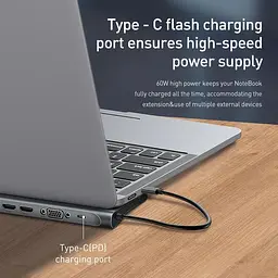 HUB адаптер Baseus Enjoyment Series Type-C Notebook 11-in-1 - мініатюра 9
