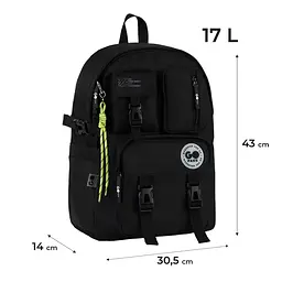Рюкзак GoPack Education Teens 2500L чорний Чорний (GO26-2500L-3) - мініатюра 2