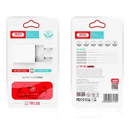 Адаптер мережний XO Type-C Cable Dual USB charger L65 |2USB, 2.4A| - мініатюра 2