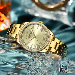 Наручний годинник жіночий 9088 Gold-Gold Curren acs0031409 - мініатюра 2