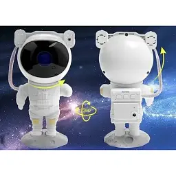 Зірковий проектор Астронавт izoxis 21857 з LED підсвічуванням 8 режимів роботи пульт управління - мініатюра 4