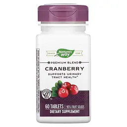 Екстракт журавлини Nature's Way Cranberry Premium Blend, 60 таблеток для підтримки сечовивідної системи