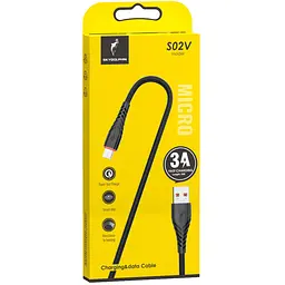 Кабель SkyDolphin S02V USB - micro USB (M/M), 1 м, Чорний (SDUSB-000591)