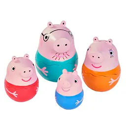 Іграшки для ванни Tomy Toomies Сім'я свинки Пеппи (124644)