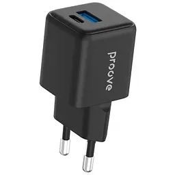 Зарядний пристрій Proove Pocket GaN Plus 25W (Type-C + USB) black (WCPG25111201)