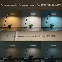 Світильник настільний LED PARKER 8W 3000-6500К білий Violux ( 530002 ) - мініатюра 5