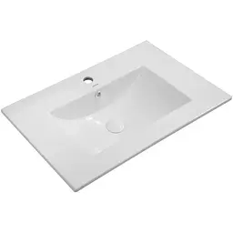 Умивальник меблевий Mixxus Premium Cubic-1502 710x460x170 мм з отвором під змішувач і переливом MP6496, Білий - мініатюра 1