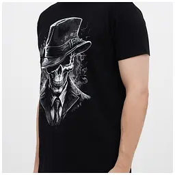 Футболка Sol's Imperial Gentlemen's skull насичений чорний L (11500309/395L) - мініатюра 3