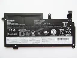 Акумулятор для ноутбука Lenovo ThinkPad 13 (1st Gen) 01AV401, 3735 mAh (42Wh), 3cell, 11.25V, Li-ion, чорний