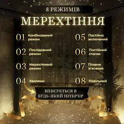 Гірлянда Водоспад GarlandoPro 270 LED 3x3 м, жовтий (1733052Y) - мініатюра 6