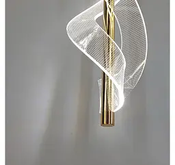 Золотий підвісний світлодіодний світильник Artlight 512163/1GD з прозорим акрилом і 3 режимами. - мініатюра 7