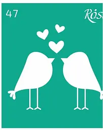 Трафарет багаторазовий самоклеючий №47 9×10см Love Rosa Talent