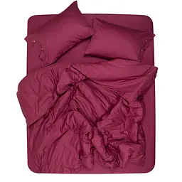 Простирадло Ardesto Mix & Match сатин 240x260 см бордове (ART2426FSR) - мініатюра 5