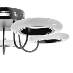 Люстра Brille світлодіодна для спальні 50W WW BK+WH (BL-459S/5) - мініатюра 3