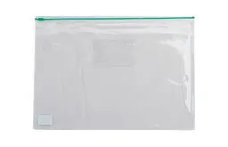 Папка-конверт на молнии zip-lock, А4, BM.3946-99 BUROMAX глянцевый прозрачный пластик, цветная (4823078953377) Зелений