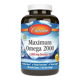 Жирні кислоти Carlson Labs Maximum Omega 2000 mg, 90 капсул