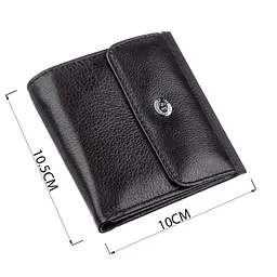 Жіночий гаманець із монетницею ST Leather 18919 чорний - мініатюра 8