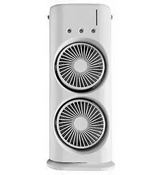 Вентилятор настільний OPT-TOP Double-ended Spray Fan подвійний з охолодженням LED підсвічування Пульт ДУ Білий (2104618502)