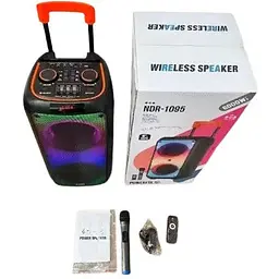 Портативна колонка RGB NDR-1095 акустична акумуляторна колонка 8 дюймів 100 Вт - мініатюра 5