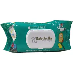 Вологі серветки дитячі Babylbella "Ultra Soft" з клапаном, без алкоголю, 120 шт.