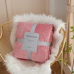 Плед для тварин Soft Warm Fluffy Pet Blanket 70х100 см Яскраво-рожевий - мініатюра 1