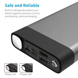 Зарядний пристрій Power Bank Elefull 30000mAh PB-HOUMI-1W - мініатюра 7