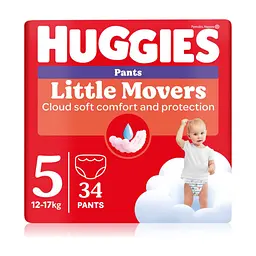 Підгузки Huggies Little Movers/Pants 5 (12-17 кг) для хлопчиків 34 шт (5029053564289)