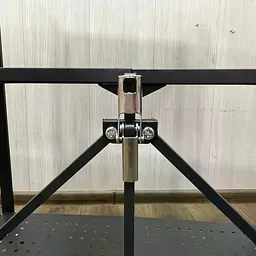 Складна полиця-стелаж із нержавіючої сталі на коліщатках 87×34×87 см - мініатюра 6