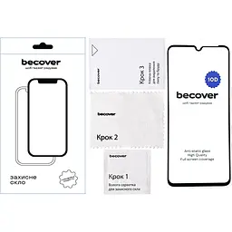 Захисне скло BeCover для Honor X7a 10D Black (711334) - мініатюра 2